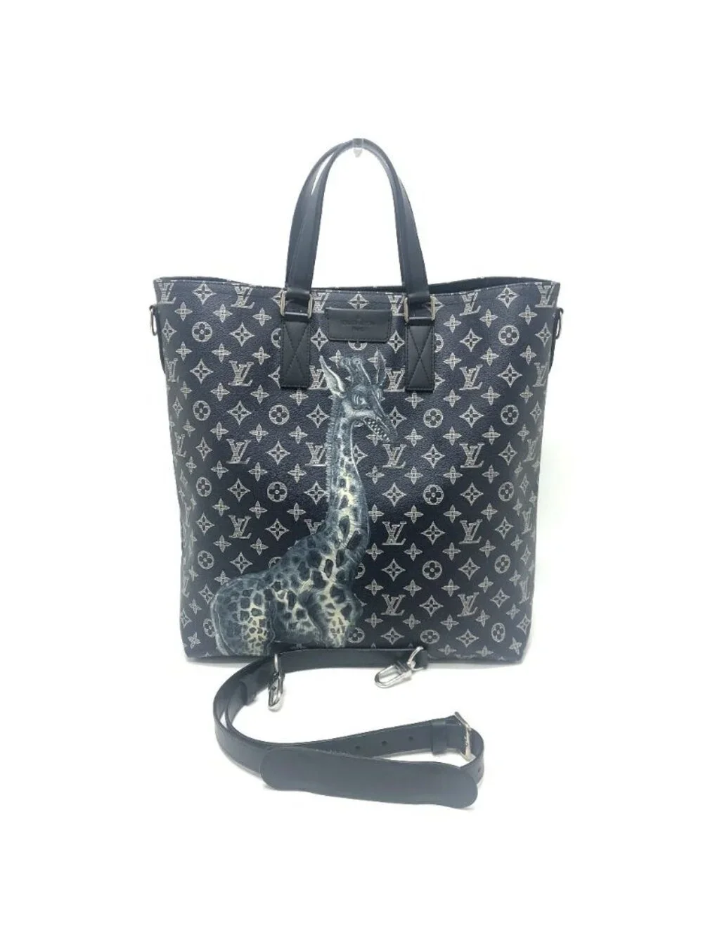 Louis Vuitton Tote Bag Jake and Dinos Chapman Monogram Savannahcanvas Navy